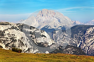 Grupo del Cristallo, Dolomites Alps Mountains photo