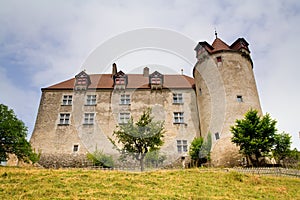 Gruyeres Castle, Fribourg Canton, Switzerland photo