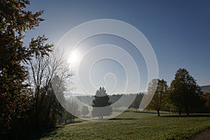 Gruyere mountain in Switzerland in summer time