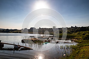 Gruza lake near the Kragujevac in Serbia photo