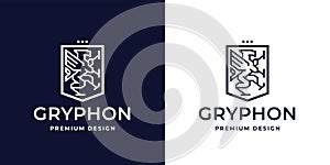 Gryphon logo crest icon photo