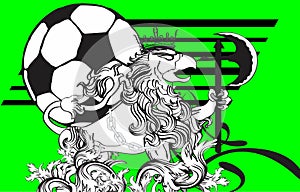 Gryphon soccer crest background 2