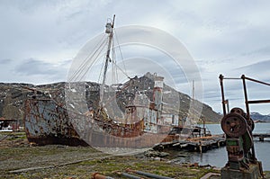 Grytviken, abandoned whaling station, on South Georgia