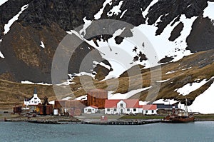 Grytviken, abandoned whaling station, on South Georgia