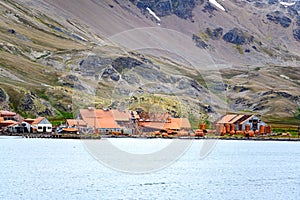 Grytviken abandoned whaling station in South Georgia.