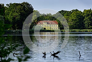 GrÃÂ¼nes Haus Green House in Potsdam Neue Garten, Deutschland, Germany photo