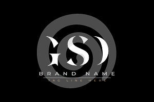 GSD abstract letter logo design