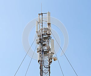 GSM Antenna against blue sky