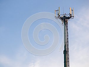 gsm antenna on blue sky