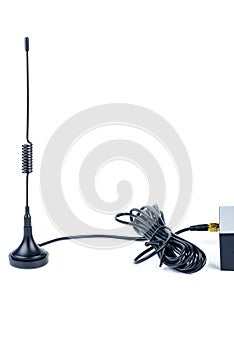 GSM antenna isolated on a white