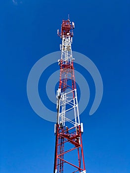 GSM Cellular, 3G, 4G, 5G Transmitter Tower