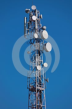 GSM tower with aerials