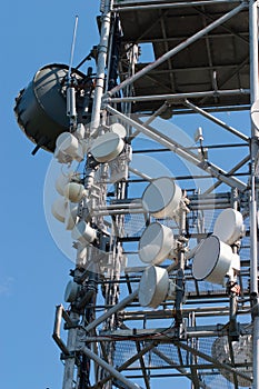 GSM tower with antennas