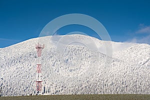 GSM tower in mountains