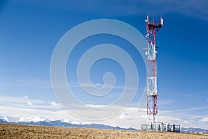 GSM tower in sunny day