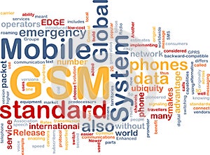 GSM word cloud photo