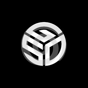 GSO letter logo design on black background. GSO creative initials letter logo concept. GSO letter design photo