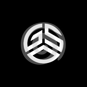 GSO letter logo design on white background. GSO creative initials letter logo concept. GSO letter design photo