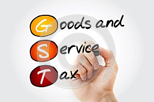 GST - Goods and Service Tax, acronym