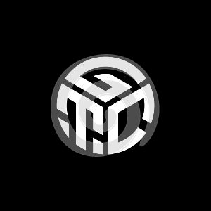 GTC letter logo design on black background. GTC creative initials letter logo concept. GTC letter design