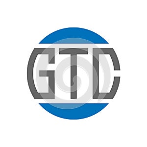 GTC letter logo design on white background. GTC creative initials circle logo concept. GTC letter design