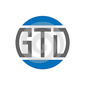 GTD letter logo design on white background. GTD creative initials circle logo concept. GTD letter design photo