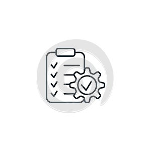 GTD outline icon. Monochrome simple sign from productivity collection. GTD icon for logo, templates, web design and photo