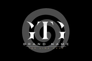 GTG abstract letter logo design