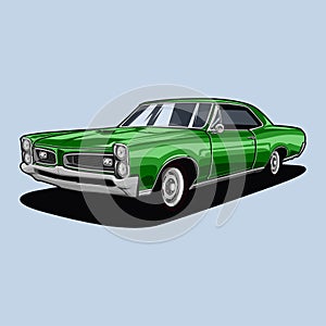 GTO 1966 car illustration