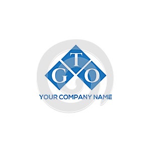 GTO letter logo design on white background. GTO creative initials letter logo concept. GTO letter design