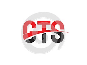 GTS Letter Initial Logo Design Vector Illustration