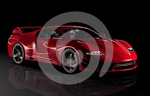 Gtvz red sports car