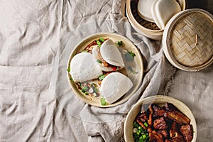 Gua bao buns with pork