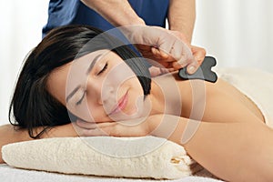 Gua sha acupuncture treatment