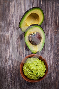 Guacamole with avocado