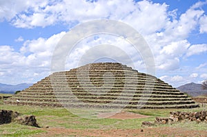 Guachimontones Circular Pyramid in Teuchitlan photo