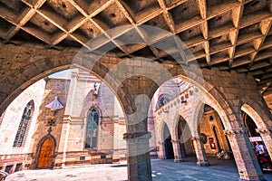 Guadalajara, Jalisco, Mexico-14 April, 2019: Famous Blessed Sacrament Temple in Guadalajara Templo Expiatorio del Santisimo