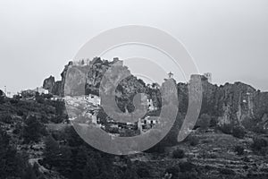 Guadalest castle in Spain