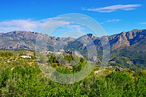 Guadalest, Village in rocky mountains, Costa Blanca