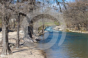 The Guadalupe River running through Gruene Texas