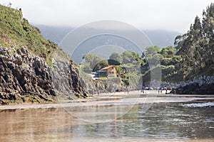 Guadamia Beach in Asturias photo