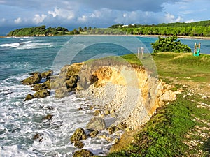 Guadeloupe sea cliffs