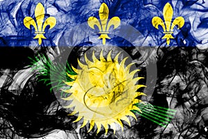 Guadeloupe unofficial smoke flag, France dependent territory fl