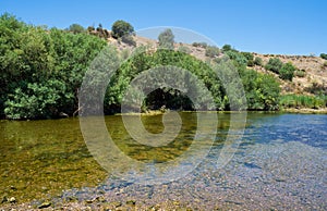 Guadiana river at Azenhas. Mertola. Portugal