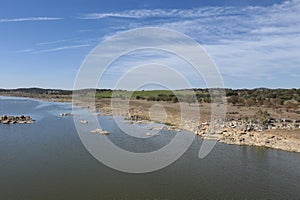 The Guadiana River between the border of Spain and Portugal photo