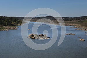 The Guadiana River between the border of Spain and Portugal photo