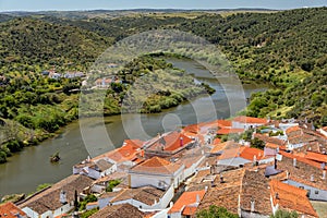 Guadiana River at Mertola, Alentejo, Portugal.