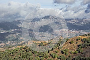 The Guadiaro valley seen from the Guadiaro lookout photo