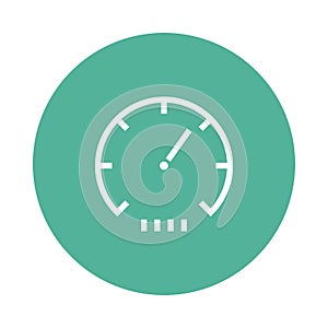 Guage glyph flat vector icon photo