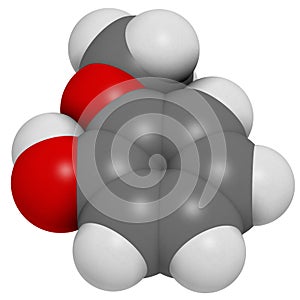 Guaiacol aromatic molecule. Responsible for the smoky taste of smoked foods.